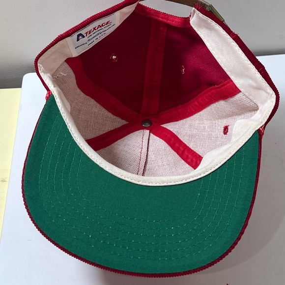 Vantage Championship Vintage Red Cordoroy Rope Hat TEXACE Made in USA Tanglewood - Picture 5 of 7
